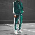 Men'S Athletic Running Tracksuit Set Casual Full Zip Jogging Sweat Suits Sports Jacket Trouser 2 Piece Outfits