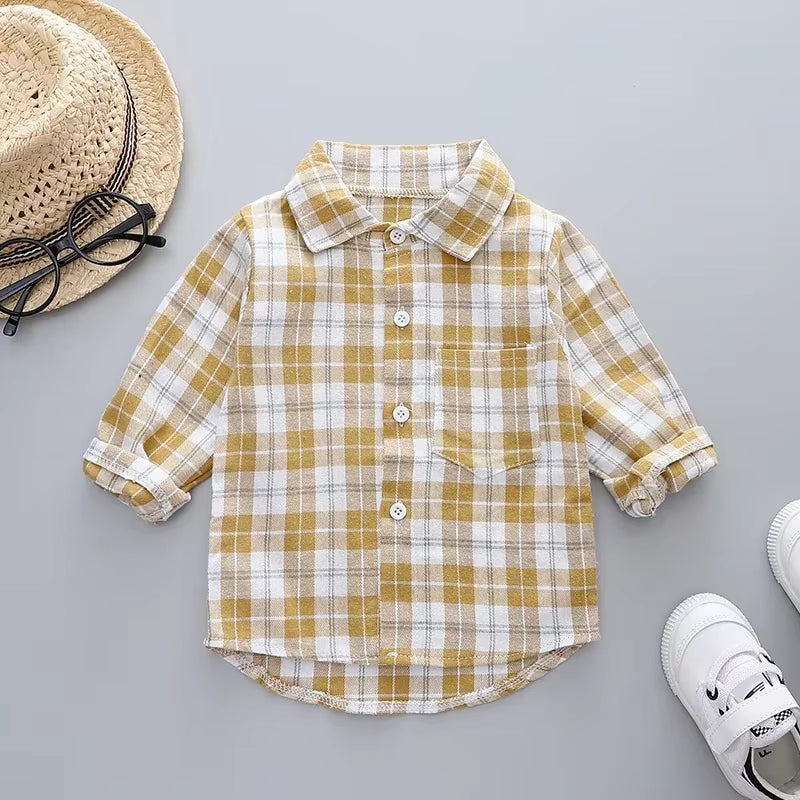 Spring Autumn Kids Baby Boys Cotton Clothes Shirt Toddler Girls Tee Clothing Children Wears Infant Blouse 1 2 3 4 5 Years