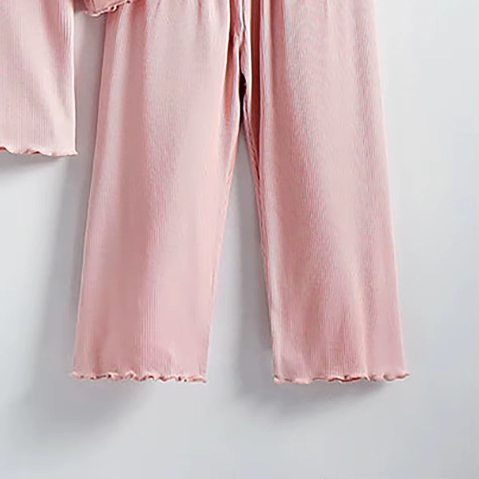 Girls Ice Silk Set Thin Children Modal Home Clothes Summer Children Air Conditioning Clothes Short Sleeve Children Sets New